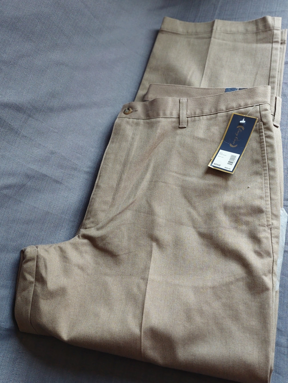 Men's Khaki Chino Pants - Classic Tan